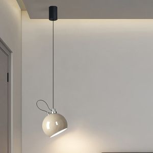 ノルディックLEDペンダントライト磁気吸引リフト可能なロープランプベッドルームダイニングリビングルーム屋内の家の装飾