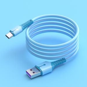 Płynny silikonowy kabel danych na taśmę na taśmę do jabłki typu-c huawei xiaomi telefon super szybki kabel ładujący