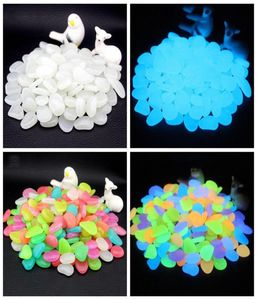 50pcs Glow in the Dark Stones Luminous Pebbles Rocks Stone for Garden Plants Ornaments Walkways Aquarium Fish Tank Party Decor6371677