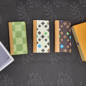 Kvinna läder multipla plånbok täckdesigners koppling väska brazza vågpunkt brev mynt purséer med original ruta 81994