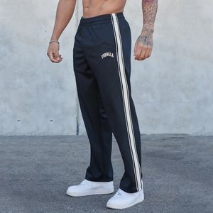 YA Mens calças de moletom imprimindo Outono Winter Joggers Gym Running Sports Fitness Cotton Cotton Mid Wait Pants Casual Casual 240513