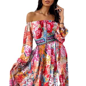 designer dress women summer dress womens dresses Polyester Ankle Length Autumn A Line Conventional Sleeve Long Sleeve S 3XL womens designer clothing partydress