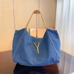 10a moda vintage torebki hobo torba dżinsowa chian tote na ramię skórzana skórzana poduszka luksurys torebka o wysokiej pojemności Kobiety projektant zakupów gdeq