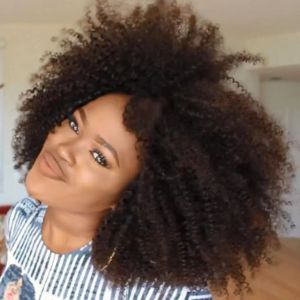 الباروكات الأفرو kinky curly شعر مستعار كامل الآلة لا غراء شعر مستعار الشعر البشري للنساء balck ريمي البرازيلي القصير 4C 130 ٪ الكثافة