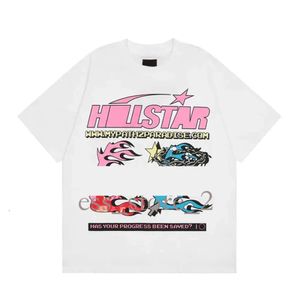 Рубашка HellStarts Hellstart футболка HellStarrs Luxury Frond Design Design Hip Hop Tees хлопок высококачественная графическая футболка классическая винтажная уличная одежда Summer 967