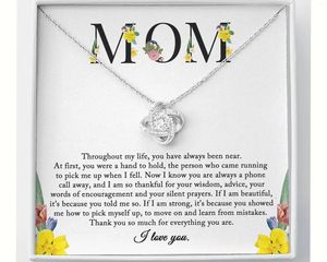 Pendant Necklaces To My Mom Necklace Sentimental Gift From Daughter Birthday Mother's Day Christ