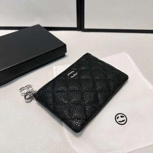 Best Selling Wallet New 85% Factory Promotion Genuine Leather Cowhide Caviar Small Fragrant Wind Zero with Large Capacity and Multiple Card Slots Keychain Coin Bag