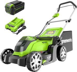 Lawn Mower Greenworks 40V 17 Cordless (Push) Lawn Mower (75+Compatible Tools) inklusive 4.0AH Battery och Chargerq240514