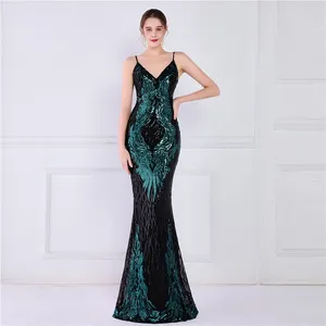 Party Dresses Dongcmy Luxury Sequined Fishtail Long Prom 2024 Elegant Evening For Women