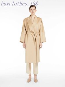 Designer Coat Women's Woolen Coat Maxmaras Fashion All-match 2024 New Girl Party Hot Luxury Brand Cashmere Coat V75g