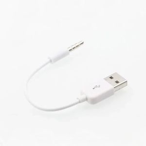 3,5mm Jack - USB 2.0 Veri Senkronizasyon Şarj Cihazı Aktarma Ses Adaptör Kablo Kablosu Apple iPod Shuffle 3. 4. 5. 6. Aksesuarlar