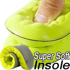 4D Orthopedic Sport Insoles Soft Breathable High-elasticity Shock Absorption Running Shoe Pad for Men Women Latex Massage Insole 240510