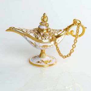 Винтажная легенда Aladdin Lamp Magic Genie Ing Light Tabletop Декор ремесла для домашней свадьбы украшения подарки 240513
