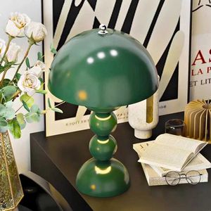 Lampy stołowe grzybowe lampa stołowa ładowna nordycka grzyb nocna światło solidny kolor kreatywny atmosfera światło do dekoracji biura domowego