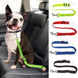 Collari per cani Forta di trazione di sicurezza regolabile per cani Cintura di sedile per auto in nylon Retrattile veicolo per veicoli da viaggio Forniture per animali domestici durevoli