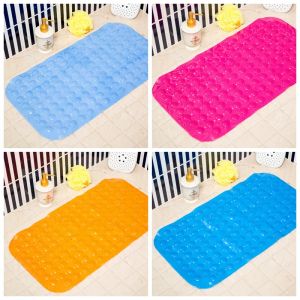 Bath Mats Anti slip Massage Mat Bathroom Pierced PVC Safe Pad With Suction Cups Bath Non Slip Mat Bathroom Accessories EED3678 ZZ