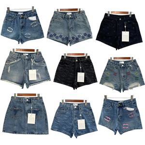 Jean shorts kvinnor jeans kort designer ny säsong denim shorts sommar mode hög midja rippade retro casual smala jeans lyx kvinnor kläder jean shorts kvinnor