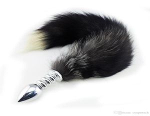 Ny stor Fox Tail Anal Plug Cat Tail Butt Plug Anal Dilator Erotic Toys Anal Beads Sex Products For Men and Women Adult Games3357246