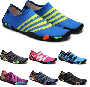 2024 Water Shoes Water Shoes Women Men Slip On Beach Wading Barefoot Quick Swimming Shoes Breathable Light Sport Sneakers Unisex 35-46 GA515