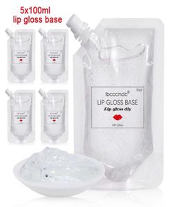500 ml transparente Lipgloss Foundation Gel Lipglasur Material Geruchsloser Feuchtigkeitsfeuchtigkeit Gloss Foundation DIY Whole2887000