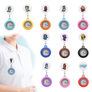 Pocket Watch Chain Brui Clip observa os trabalhadores médicos retráteis do Hospital Reel Digital Fob Clock Gream Hang Medicine Enfermeira GLOW P OT5HT