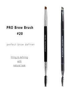 Pro Eye Brow Makeup Brush 20 Dualed Eye Liner Brow Definer Cosmetics Beauty Tools6956946