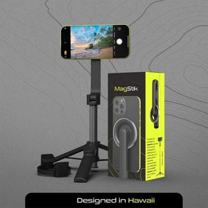 Selfie Monopods Magnetic Selfie Stick Stativ mit Bluetooth Fernbedienungsschild 27 Zoll Erweiterbarer Telefonhalter kompatibel mit Mobiltelefonenb240515