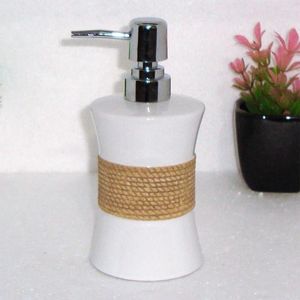 Liquid Soap Dispenser WHYOU 400ML Ceramic Bottle Hand Washing Emulsion Retro Bathroom Decoration Accessories