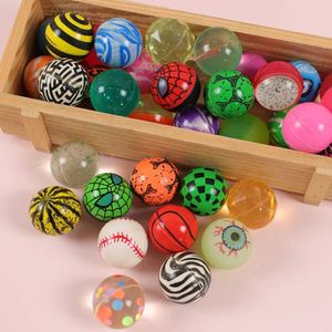 Decompression Toy 10pcs 29mm combination high bounce rubber ball small bounce ball Pinata filling childrens toy party gift bag gift B240515