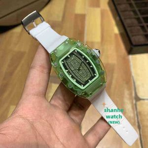 RM Watch Date Business Leisure Fröken Milless Small Personalized Transparent Hollow Out Full-Automatic Mechanical Watch är mångsidig och