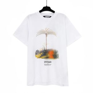Palm 24SS Summer Letter Printing Logo Ghost Funny Face T Shirt Boyfriend Gift Loose Oversized Hip Hop Unisex Short Sleeve Lovers Style Tees Angels 2254 UUZ