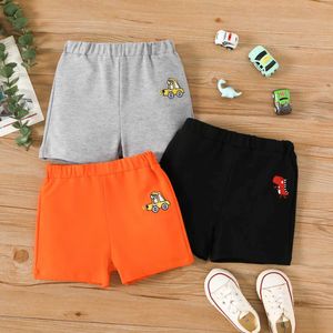 Shorts Preschool car embroidered shorts d240517