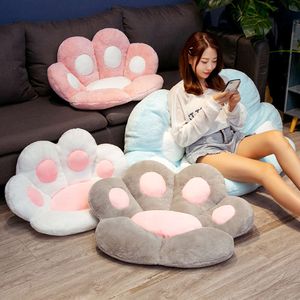 Ins Hot Sale Lovely Plush Bear Paw Cushion Pillow Soft Steced Seat Sofa Indoor Home Decor Toys Kawaii Birthday Gift