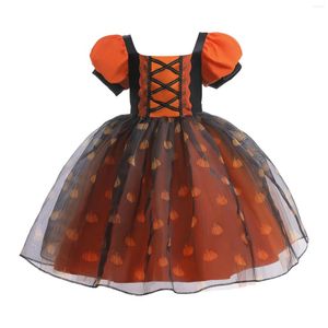 Girl Dresses bambina ragazza di Halloween Tulle Dress Abito da festa per feste per feste Bellissimo