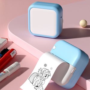 C27 tragbarer Mini -Drucker Bluetooth Anschluss der Fotodatei Wireless Druckhause Home Office Thermal Label Drucker Süßes Geschenke für Kinderstudien