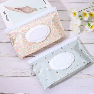 EVA Baby Wet Wipe Pouch Portable Wipes Holder Case Flip Cover SnapStrap Reusable Refillable Cosmetic Useful Tissue Box 240516