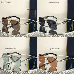 Occhiali da sole di qualità senza bordo di lenti addensate telai con occhiali da sole da sole designer di uomini e donne edizione originale