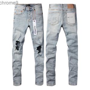 Lila varumärke jeans ljusblå knähål smal fitywpf 5g9f