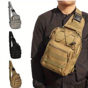 Outdoor Military Tactical Bag Sling Sport Travel Brust Schulter für Männer Frauen Crossbody Taschen Wandercampingausrüstung 240513