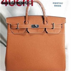Totes Handbag Hac 50cm Bag Genuine Leather Handmade Limited Edition Customization Handswen Personalized High Designer Size Travel LeatYR5C