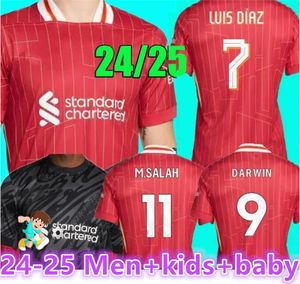 The Redsmohamed Salah Darwin Nunez 24 25 Home Away Men Soccer Jersey Dominik Szoboszlai Andy Robertson Alisson Becker Joe Gome Joel Matip Curtis Jons Kids 8899