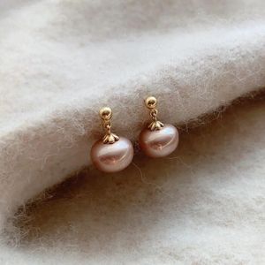 Stud Earrings 2024 Arrival South Korea Simple Compact Color Simulated-pearl Fashion Women Geometric Jewelry Gifts