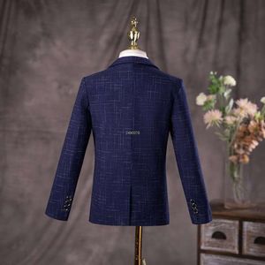 Gentleman Kids Formal Jacket Colet calças 3pcs Terno de meninos de aniversário Wedding Wear Wear