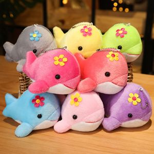 Cute sea animal dolphin plush toy dolphin pendant small whale Rag Doll action doll