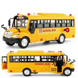 Modello di Diecast Auto Simulazione su larga scala di autobus per autobus Auto per bambini passeggini carrelli per fusi