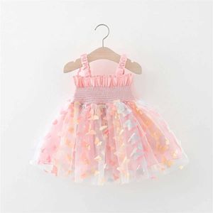 Vestidos de menina verão novo bebê garotas vestido asas de borboleta sonho sonho de princesa vestido pompadour vestido doce vestido de princesa time de festa de aniversário