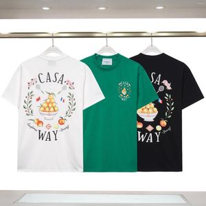 Men's T Shirts Summer T-Shirts Fashion Letters Print T-Shirt High Street Loose Tops Harajuku Casual Short Sleeve Cotton