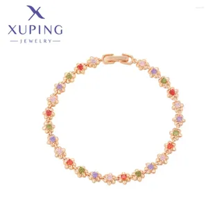 Braccialetti Link Xuping Jewelry s Fashion Designer Elegant Women's Gold Color Christmas Regali x000778640