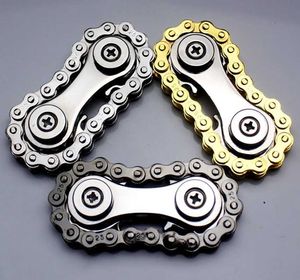 Dekompression Toy Metal Chain Rotator fidgets svänghjul finger gyro leksak anti tryck diy ersättning cykel fidget barn h240516