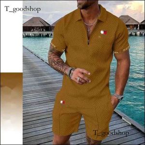 Mens Designer Short Tracksuits Summer Plus Size Luxury Two Piece Set Spring Brand Printed Outfits Cotton Blend Short Sleeve Shorts Sports Suit E4b